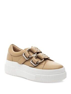 J/Slides Women's Waldo Studded Buckled Platform Sneakers, Size 7 New